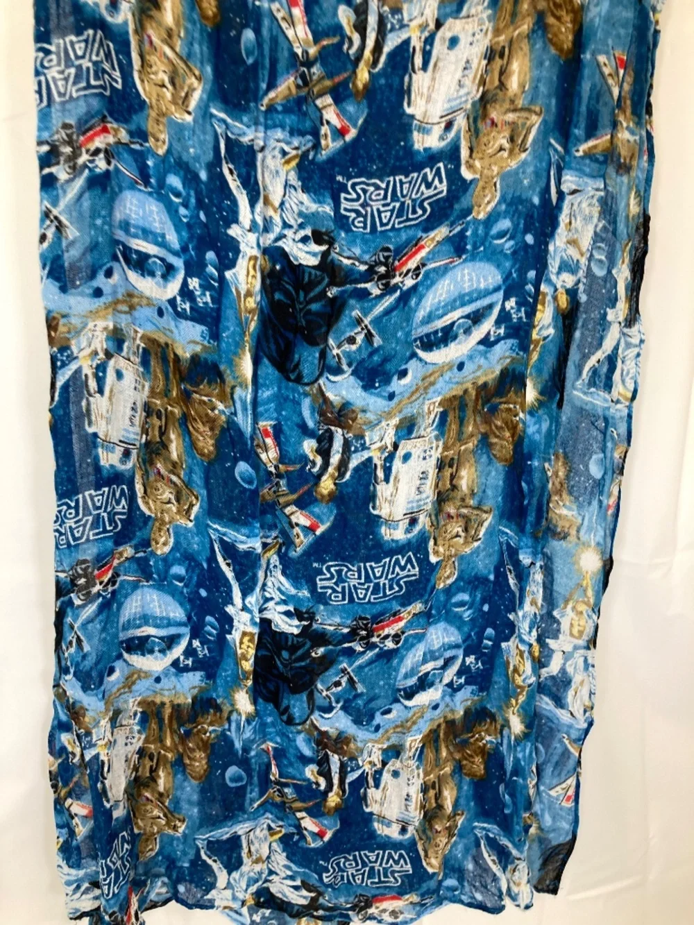 Star Wars Scarf Light Weight Blue A New Hope Designs Tag Missing